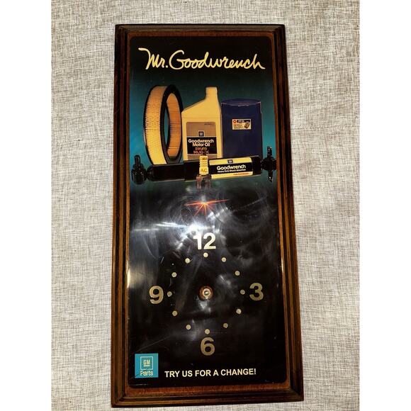 Vintage Mr. Goodwrench‎ Wall Clock Genuine GM Parts (no Mechanism) - Picture 3 of 6